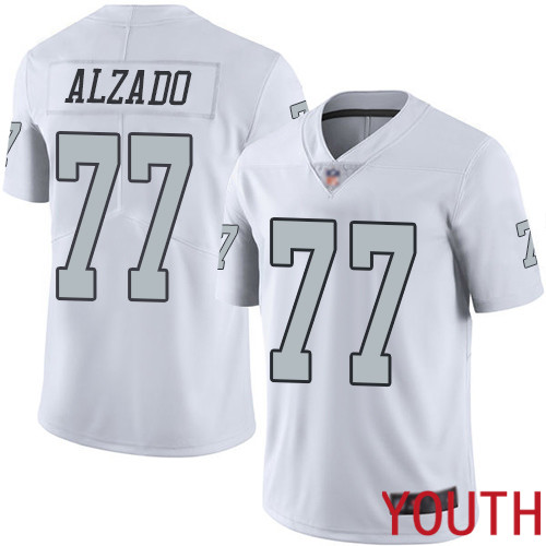 Oakland Raiders Limited White Youth Lyle Alzado Jersey NFL Football #77 Rush Vapor Untouchable Jersey